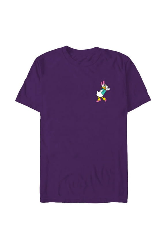 Mickey & Friends Daisy Duck Small Pose - Short Sleeve Blended T-Shirt for Adults - Customized-Purple