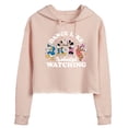 thumbnail image 1 of Disney - Mickey & Friends - Daisy, Minnie, Donald Duck, & Mickey - Dance Like Nobody's Watching - Juniors Cropped Pullover Hoodie, 1 of 5