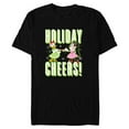 thumbnail image 1 of Disney Mickey & Friends Daisy & Minnie Holiday Cheers - Short Sleeve Blended T-Shirt for Adults - Customized-Black, 1 of 5