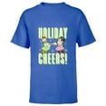 thumbnail image 1 of Disney Mickey & Friends Daisy & Minnie Holiday Cheers - Short Sleeve T-Shirt for Kids - Customized-Royal, 1 of 5