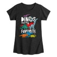 thumbnail image 1 of Disney - Mickey & Friends - Dinos Are My Favorite - Toddler & Youth Girls Short Sleeve T-Shirt, 1 of 4