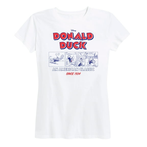 Disney - Mickey & Friends - Donald Duck - An American Classic Since 1934 - Women's Short Sleeve Graphic T-Shirt