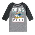 thumbnail image 1 of Disney - Mickey & Friends - Donald Duck & Daisy - Doing Good - Toddler And Youth Raglan Graphic T-Shirt, 1 of 4