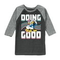thumbnail image 1 of Disney - Mickey & Friends - Donald Duck & Daisy - Doing Good - Toddler And Youth Raglan Graphic T-Shirt, 1 of 1