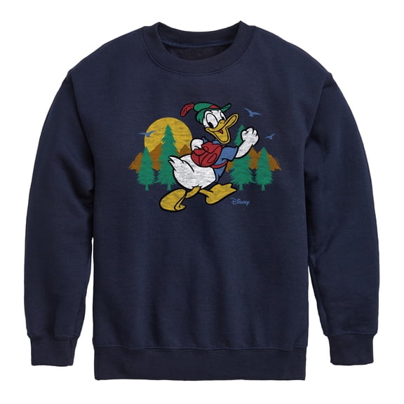 Disney - Mickey & Friends - Donald Duck Goes on a Hike - Toddler And Youth Crewneck Fleece Sweatshirt