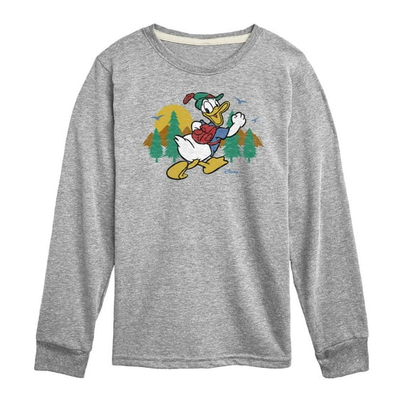 Disney - Mickey & Friends - Donald Duck Goes on a Hike - Toddler And Youth Long Sleeve Graphic T-Shirt