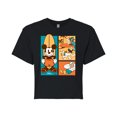 thumbnail image 1 of Disney - Mickey & Friends - Donald Duck, Goofy, & Pluto - Sun, Sand, & Surf - Juniors Cropped Cotton Blend T-Shirt, 1 of 5