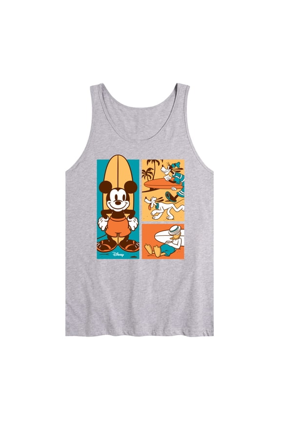 - Mickey & Friends - Donald Duck, Goofy, & Pluto - Sun, Sand, & Surf - Men's Jersey Tank Top