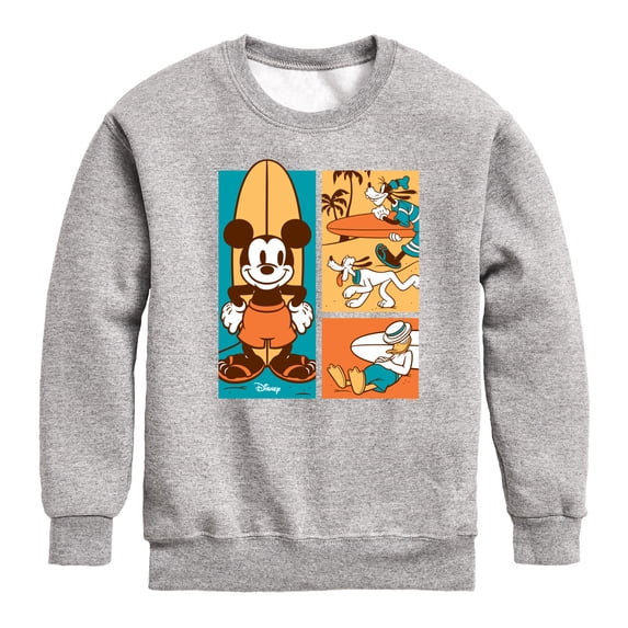 Disney - Mickey & Friends - Donald Duck, Goofy, & Pluto - Sun, Sand, & Surf - Toddler And Youth Crewneck Fleece Sweatshirt