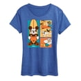 thumbnail image 1 of Disney - Mickey & Friends - Donald Duck, Goofy, & Pluto - Sun, Sand, & Surf - Women's Short Sleeve Graphic T-Shirt, 1 of 5
