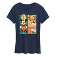 thumbnail image 1 of Disney - Mickey & Friends - Donald Duck, Goofy, & Pluto - Sun, Sand, & Surf - Women's Short Sleeve Graphic T-Shirt, 1 of 5