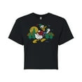 thumbnail image 1 of Disney - Mickey & Friends - Donald Duck Happily Going on a Hike - Juniors Cropped Cotton Blend T-Shirt, 1 of 5