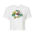 thumbnail image 1 of Disney - Mickey & Friends - Donald Duck Happily Going on a Hike - Juniors Cropped Cotton Blend T-Shirt, 1 of 5