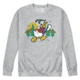 thumbnail image 1 of Disney - Mickey & Friends - Donald Duck Happily Going on a Hike - Men's Crew Neck Fleece Pullover, 1 of 5