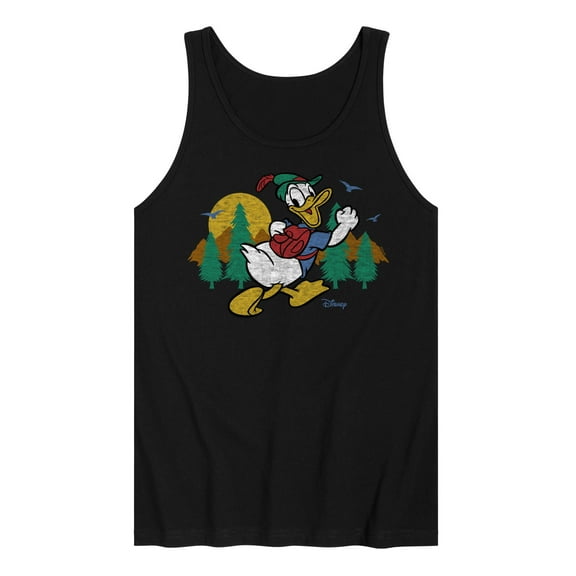 Disney - Mickey & Friends - Donald Duck Happily Going on a Hike - Men's Jersey Tank Top