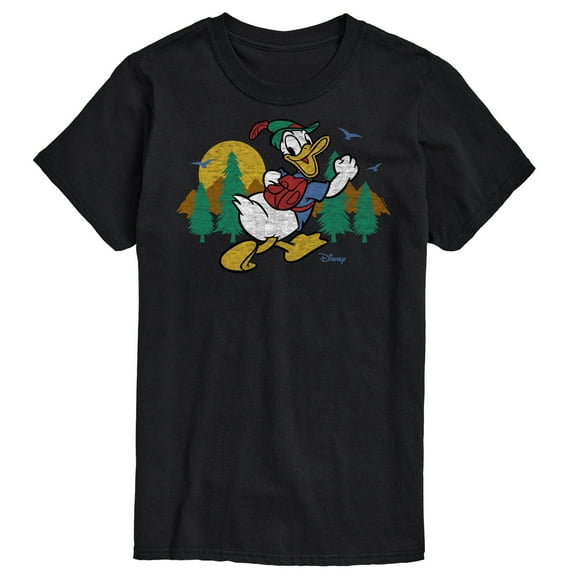 Disney - Mickey & Friends - Donald Duck Happily Going on a Hike - Men's Short Sleeve Graphic T-Shirt