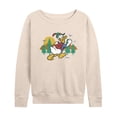 thumbnail image 1 of Disney - Mickey & Friends - Donald Duck Happily Going on a Hike - Women's Lightweight French Terry Long Sleeve Shirt, 1 of 5