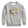 thumbnail image 1 of Disney - Mickey & Friends - Donald Duck & Mickey Take a Rest - Hiking - Toddler And Youth Crewneck Fleece Sweatshirt, 1 of 5