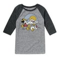 thumbnail image 1 of Disney - Mickey & Friends - Donald Duck & Mickey Take a Rest - Hiking - Toddler And Youth Raglan Graphic T-Shirt, 1 of 4