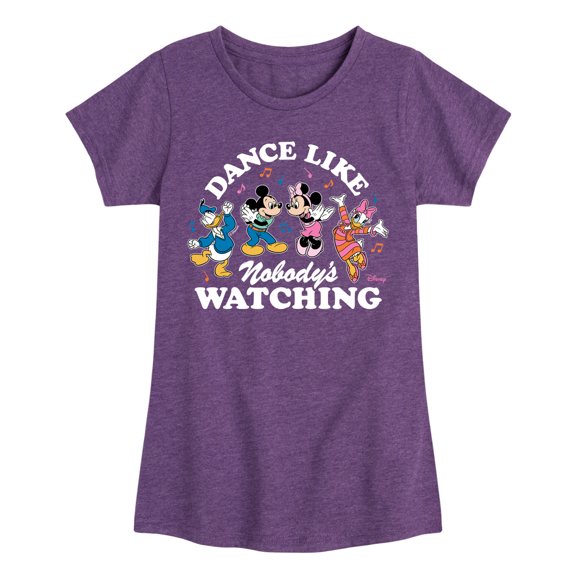 Disney - Mickey & Friends - Donald Duck, Minnie, Mickey, & Daisy - Dance Like Nobody's Watching - Toddler And Youth Girls Short Sleeve Graphic T-Shirt
