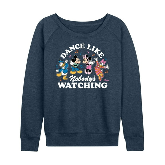 Disney - Mickey & Friends - Dance Like Nobody's Watching - Women's Lightweight French Terry Long Sleeve Shirt