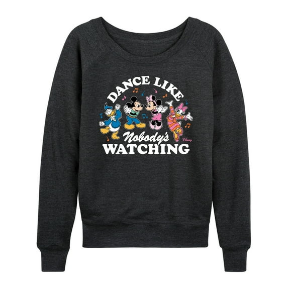 Disney - Mickey & Friends - Dance Like Nobody's Watching - Women's Lightweight French Terry Long Sleeve Shirt
