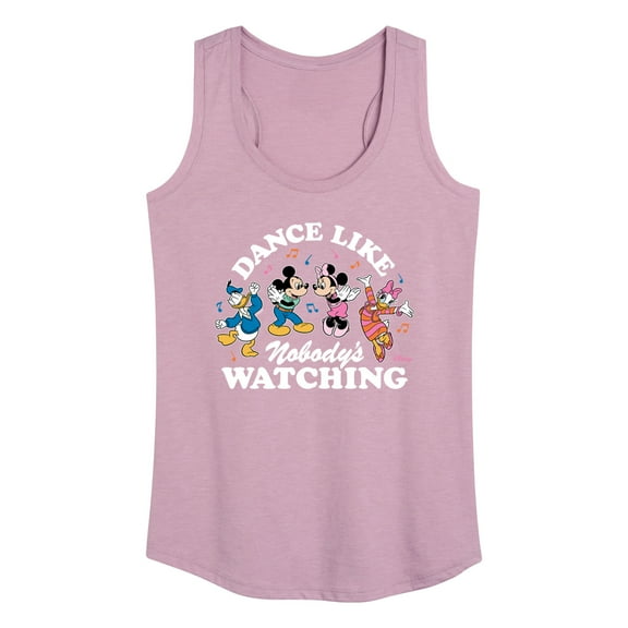 Disney - Mickey & Friends - Donald Duck, Minnie, Mickey, & Daisy - Dance Like Nobody's Watching - Women's Racerback Tank Top