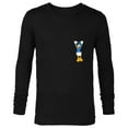 thumbnail image 1 of Disney Mickey & Friends Donald Duck Small Pocket - Long Sleeve T-Shirt for Men - Customized-Black, 1 of 5