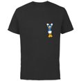thumbnail image 1 of Disney Mickey & Friends Donald Duck Small Pocket - Short Sleeve Cotton T-Shirt for Adults - Customized-Black, 1 of 5