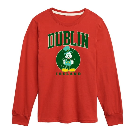 Disney - Mickey & Friends - Dublin Ireland - Irish Mickey - Toddler And Youth Girls Short Sleeve Graphic T-Shirt
