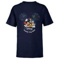 thumbnail image 1 of Disney Mickey & Friends Family Trip 2023 Vacation Fireworks - Short Sleeve T-Shirt for Kids - Customized-Navy, 1 of 5