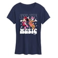 thumbnail image 1 of Disney - Mickey & Friends - Feel the Music - Daisy & Minnie Dances - Women's Short Sleeve Graphic T-Shirt, 1 of 5