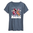 thumbnail image 1 of Disney - Mickey & Friends - Feel the Music - Daisy & Minnie Dances - Women's Short Sleeve Graphic T-Shirt, 1 of 5