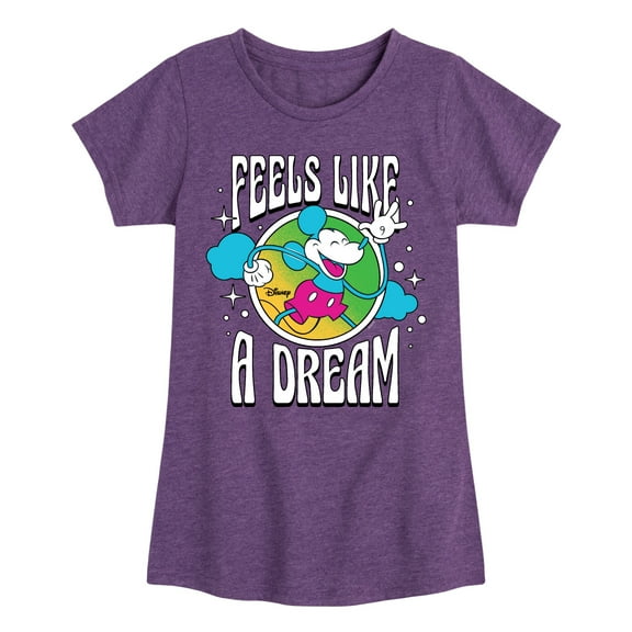 Disney - Mickey & Friends - Feels Like a Dream - Toddler And Youth Girls Short Sleeve Graphic T-Shirt