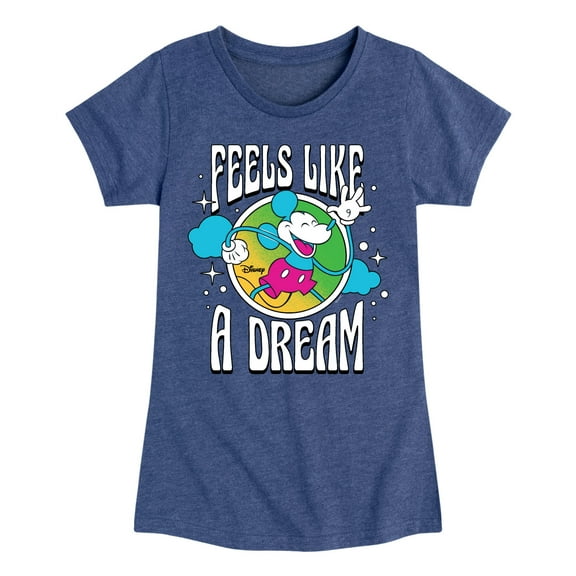 Disney - Mickey & Friends - Feels Like a Dream - Toddler And Youth Girls Short Sleeve Graphic T-Shirt