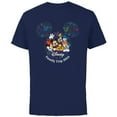 thumbnail image 1 of Disney Mickey & Friends Fireworks Vacation Family Trip 2024 - Short Sleeve Cotton T-Shirt for Adults - Customized-Navy, 1 of 5