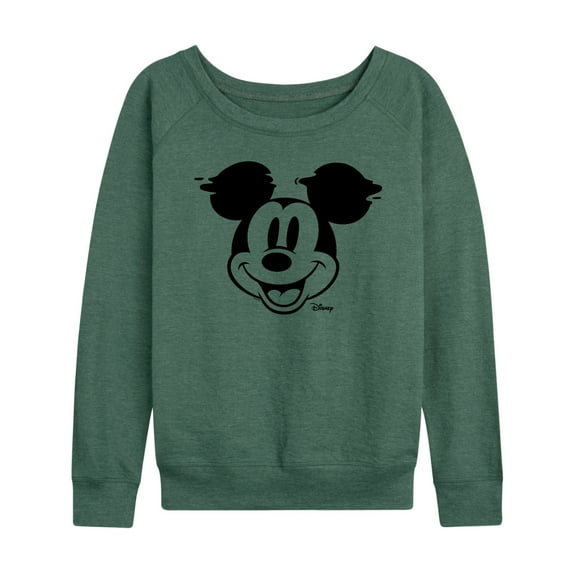 Disney - Mickey & Friends - Glitch - Women's Lightweight French Terry Long Sleeve Shirt