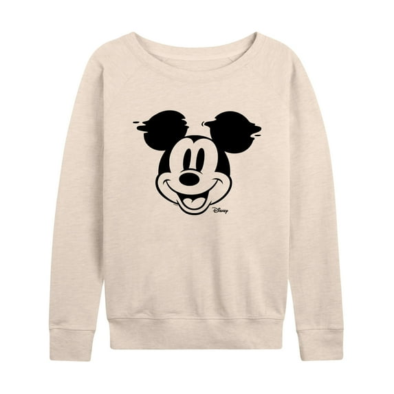 Disney - Mickey & Friends - Glitch - Women's Lightweight French Terry Long Sleeve Shirt
