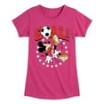 thumbnail image 1 of Disney - Mickey & Friends - Goal - Mickey Plays Soccer - Toddler And Youth Girls Short Sleeve Graphic T-Shirt, 1 of 5