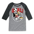 thumbnail image 1 of Disney - Mickey & Friends - Goal - Mickey Plays Soccer - Toddler And Youth Raglan Graphic T-Shirt, 1 of 4