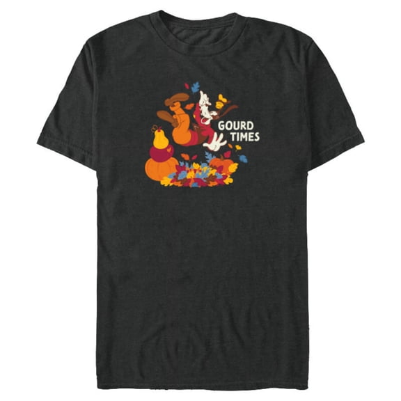 Disney Mickey & Friends Goofy Gourd Times in the Fall - Short Sleeve Blended T-Shirt for Adults - Customized-Dark Heather