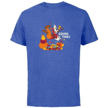 Disney Mickey & Friends Goofy Gourd Times in the Fall - Short Sleeve Cotton T-Shirt for Adults - Customized-Royal Heather
