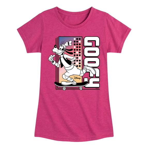 Disney - Mickey & Friends - Goofy - Skater - Toddler And Youth Girls Short Sleeve Graphic T-Shirt