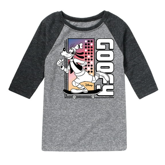 Disney - Mickey & Friends - Goofy - Skater - Toddler And Youth Raglan Graphic T-Shirt