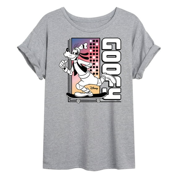 Disney - Mickey & Friends - Goofy Skating - Retro Style - Women's Oversized T-Shirt