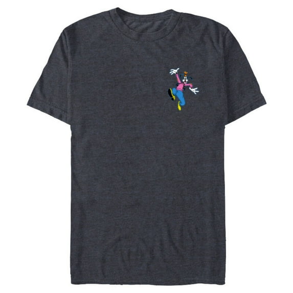 Disney Mickey & Friends Goofy Small Pose - Short Sleeve Blended T-Shirt for Adults - Customized-Navy Heather