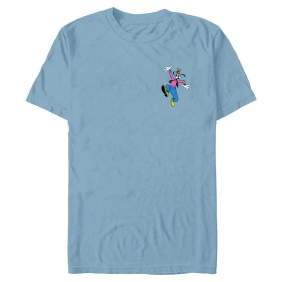 Disney Mickey & Friends Goofy Small Pose - Short Sleeve Blended T-Shirt for Adults - Customized-Ocean Blue