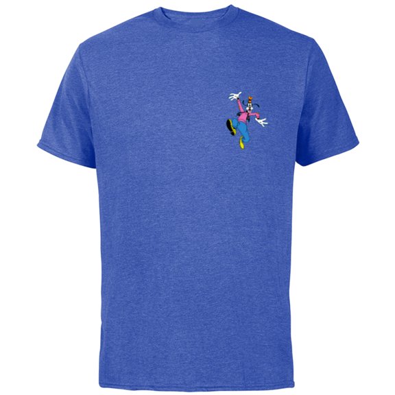 Disney Mickey & Friends Goofy Small Pose - Short Sleeve Cotton T-Shirt for Adults - Customized-Royal Heather