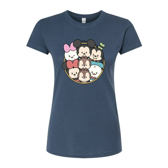 Disney - Mickey Friends Group - Juniors Fitted Graphic T-Shirt
