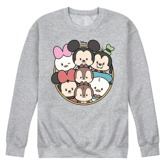 Disney - Mickey Friends Group - Men's Crew Neck Fleece Pullover